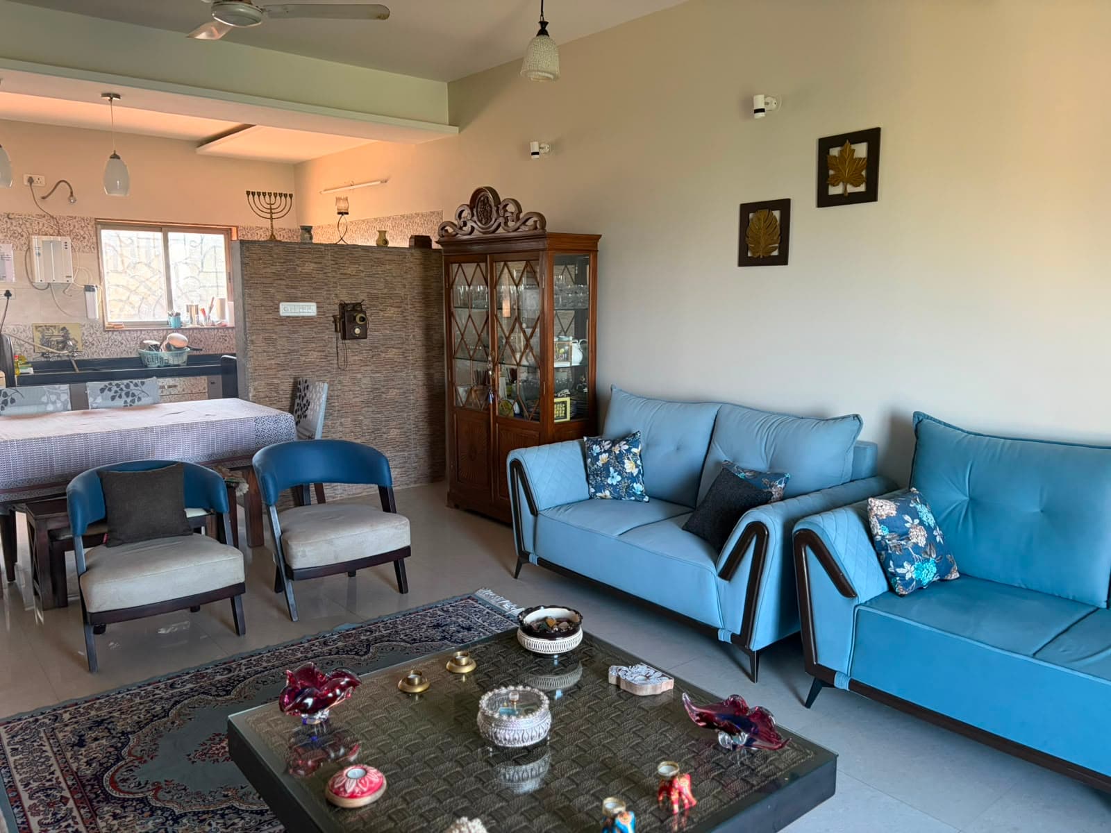 Living and dining area at Lighthouse Villa